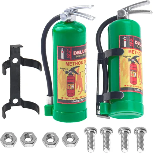 Miniatura 7 de Extintores de incendios a escala RC 1/10 con calcomanías, accesorios de decoración, compatibles con Traxxas TRX4 Axial SCX10 Redcat Gen7 D90 TF2