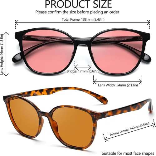 Miniatura 5 de Lentes de mujer con bloqueo de luz azul, lentes para computadora y juegos, con armazón TR90, antifatiga ocular y antirreflejantes UV RF6208 Lente