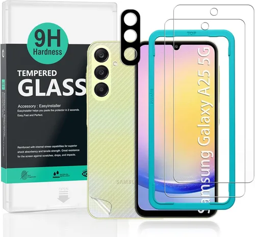 Miniatura 8 de Ibywind Protector de pantalla para SamSung Galaxy A22 5G (6.6 pulgadas), con 2 piezas de vidrio templado, 1 protector de lente de cámara, 1 película