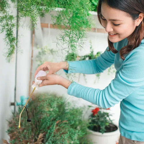 Miniatura 7 de Boao Aplicador de herbicida de polvo con tubo de cobre largo aplicador de rociador de jardín para jardinería orgánica, suministros agrícolas