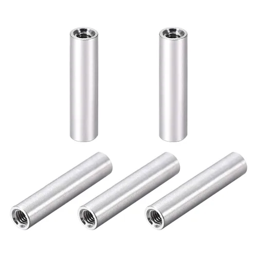 uxcell 5 unids M3x30mm redondo aluminio Standoff columna espaciador hembra para drone FPV Quadcopter Racing RC multirotors piezas DIY plateado