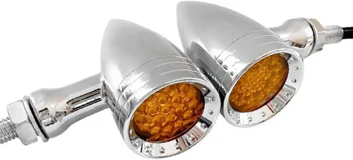 Miniatura 9 de FATECIM 2 luces LED de señal de giro para motocicleta, luces de conducción de alta resistencia, intermitentes traseros para Bobber Harley, Honda