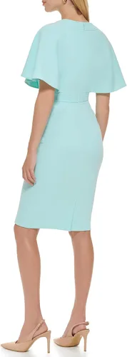 Miniatura 4 de Calvin Klein Vestido de manga alta con cuello alto para mujer