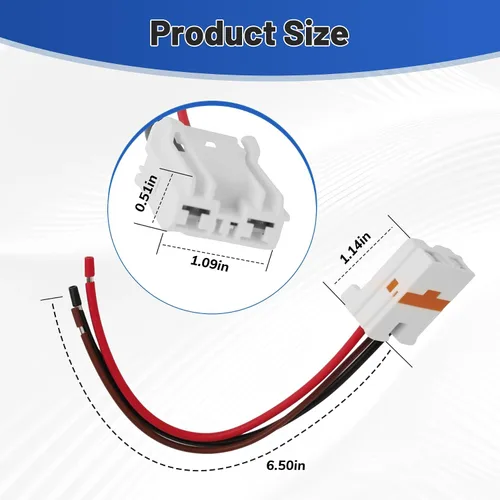 Miniatura 2 de Repuesto del conector del motor del ventilador para 97113-G2000, compatible con KIA Forte 2018-2024 Direct Plug Play con arnés de coleta de 4