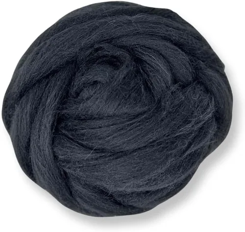 Revolution Fibers Lana Corriedale teñida | 8.2 onzas de parte superior de lana peinada de alta calidad | 26 micras, 100% lana Corriedale pura, de