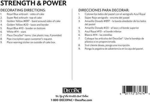 Miniatura 9 de Mujer Maravilla Strength & Power juego de decoración de pasteles