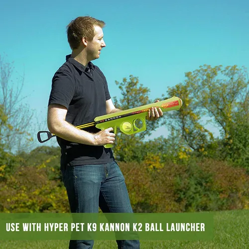 Miniatura 4 de Hyper Pet Pelotas de tenis para perros; juguetes seguros para perros para ejercicio y entrenamiento; 2 unidades (paquete de 1); los colores pueden