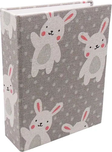 Álbum de fotos pequeño para niños, 100 bolsillos 4x6, álbum de fotos de bebé para estantería, libro de fotos con cubierta de lino para insertar