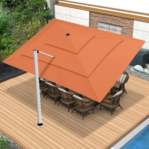 Miniatura 32 de EliteShade USA Sombrilla de Mercado de 10 Años Sin Decoloración de 9 Pies 3 Niveles Sombrilla de Patio Sombrilla de Mesa para Exteriores con Beige