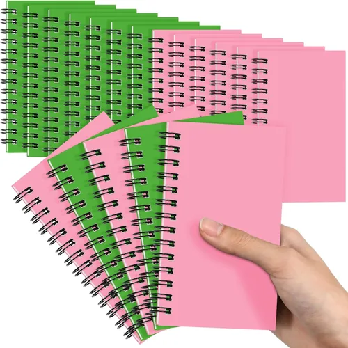 Miniatura 16 de Jutom 18 piezas de pequeños cuadernos en espiral, blocs de notas 3x5 a granel, pequeños cuadernos de bolsillo, mini blocs de notas con páginas