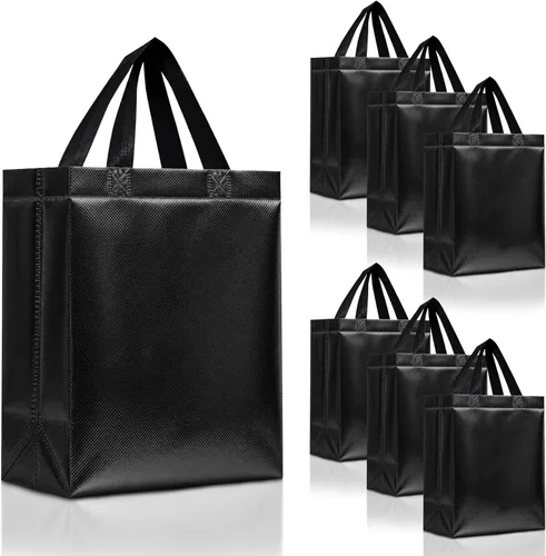 Miniatura 75 de Nush Nush Bolsas de regalo de color azul aguamarina de gran tamaño – Juego de 30 bolsas de regalo azul claro brillante con asas a granel – Bolsa