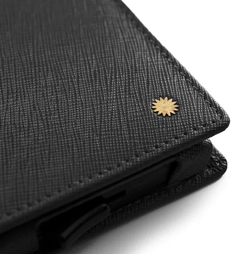 Miniatura 5 de REVELOT Cartera para tarjetaspiel auténtica con bloqueo RFIDW1, Negro -, Moderno