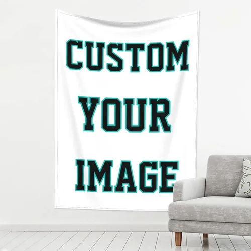 Miniatura 9 de Giabmiag Tapiz personalizado para subir imágenes personalizadas, telón de fondo para colgar en la pared, decoración de dormitorio, estética, 37 x 29