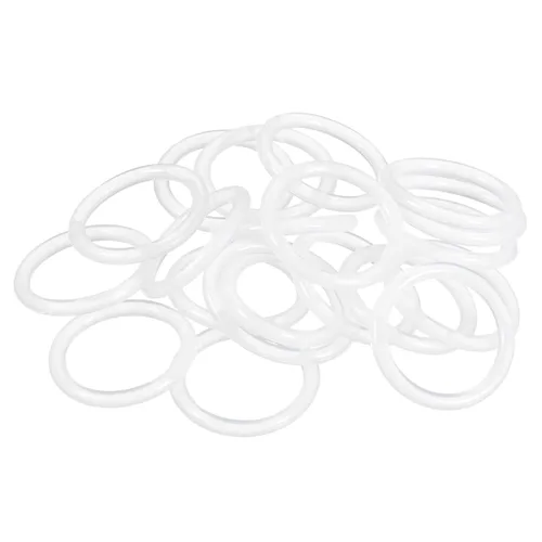 Uxcell - Anillos de goma de silicona, 28 mm de diámetro exterior, 22 mm de diámetro interior, 3 mm de ancho, juntas tóricas de sellado VMQ, color