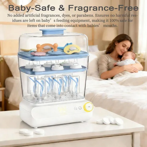 Miniatura 5 de 40 tabletas descalcificadoras compatibles con Baby Brezza, Momcozy Papablic y todas las marcas, aptas para lavadoras de botellas, fabricantes