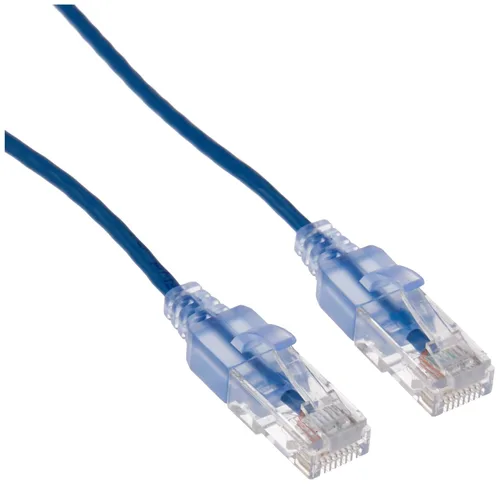 Miniatura 10 de Monoprice Cat6A - Cable de conexión Ethernet de 6 pulgadas, negro, UTP, 30 AWG, 10G, cable de cobre puro desnudo, sin enganche, RJ45, serie SlimRun