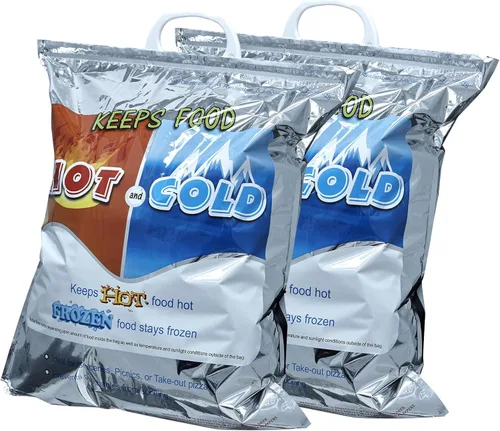 Miniatura 34 de Superio Bolsas aisladas para bebidas frías y calientes para entrega de alimentos, bolsas de compras de comestibles, almacenamiento de alimentos