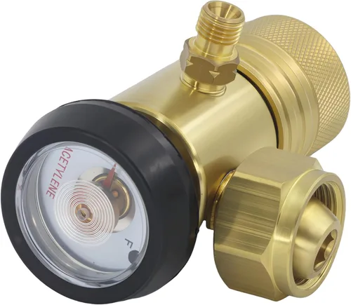 AR-B CGA520 B Regulador de acetileno tanque, kit de acetileno estilo turbo a juego, acetileno de aire