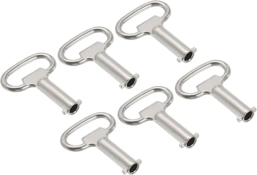 Miniatura 9 de PATIKIL Llave de llave de vaso de 0.5 x 0.198 pulgadas, paquete de 6 llaves de medidor de agua a gas para gabinete eléctrico para cerradura de panel