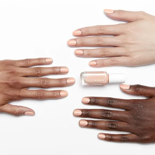 Miniatura 3 de essie Expressie - Esmalte de uñas de secado rápido, color melocotón pastel claro, vegano, All Things OOO, 0.33 onzas líquidas
