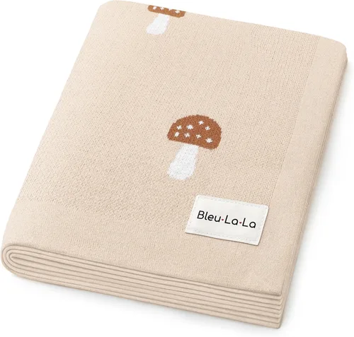 Miniatura 27 de Manta de punto para bebé, 100% algodón, suave, acogedora, para envolver cuna, manta de regalo para recién nacidos, bebés, niños pequeños, unisex 12