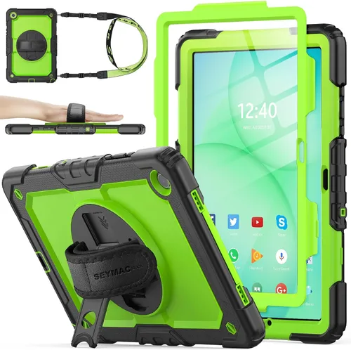 Miniatura 24 de SEYMAC stock Funda para Samsung Galaxy Tab A8 de 10.5 pulgadas, funda de protección contra caídas de cuerpo completo con protector de pantalla