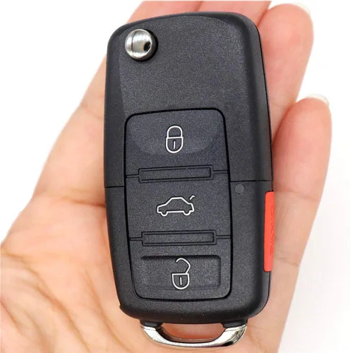 Miniatura 6 de 4 botones de repuesto para llave de coche con mando a distancia para VW Jetta Passat Golf Beetle Conejo GTI CC EOS llavero