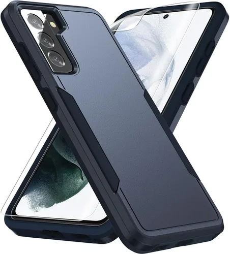 Miniatura 10 de Funda para Samsung Galaxy S21, con protector de pantalla HD [prueba de caídas de grado militar] Funda protectora resistente a prueba de golpes