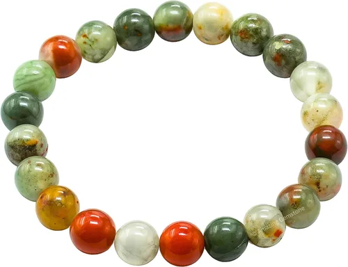 Miniatura 9 de Amazing Gemstone Pulsera de cristal para mujeres y hombres, pulsera de cristal curativo de protección, pulsera elástica con cuentas de piedras