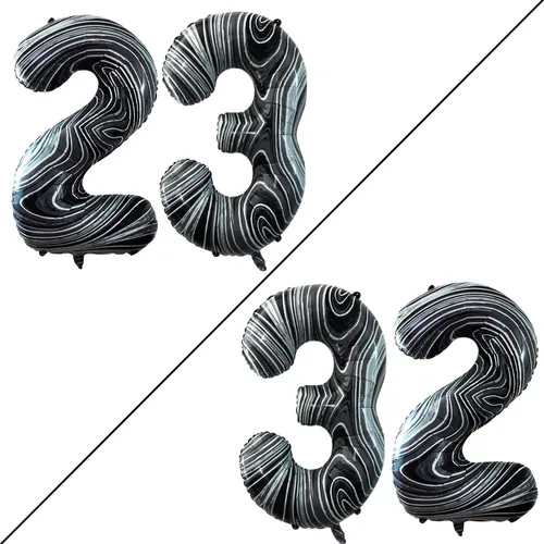 Miniatura 199 de Goer, conjunto de globos de papel aluminio para decoraciones de cumpleaños, globos de las letras de feliz cumpleaños y de números Oro