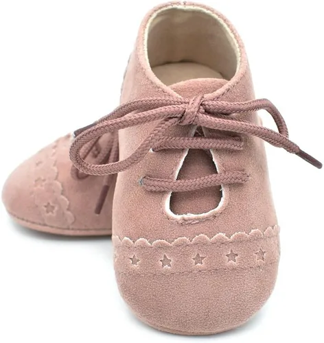 Miniatura 4 de Dukars Mocasines de suela suave con cordones para bebés y niñas