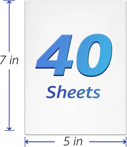 Miniatura 2 de 40 hojas de papel de cartulina blanca, papel de impresora de cartulina de 5 x 7, cartulina de 80 lb/230 GSM, papeles de impresión gruesos pesados