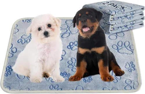 Miniatura 19 de Qeils Almohadillas reutilizables para cachorros, paquete de 2 almohadillas lavables para orina para perros, almohadillas antideslizantes
