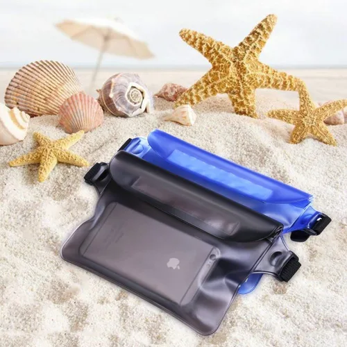 Miniatura 2 de GLBSUNION Bolsa seca impermeable con correa para la cintura, paquete de 2 fundas a prueba de nieve, a prueba de suciedad y arena, la mejor manera