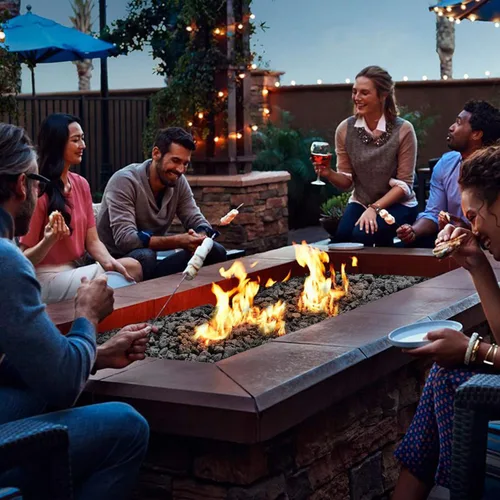 Miniatura 7 de Skyflame Rocas de lava de 10 libras para hogueras, mesas de fuego, chimeneas, decoración de paisajismo de jardín