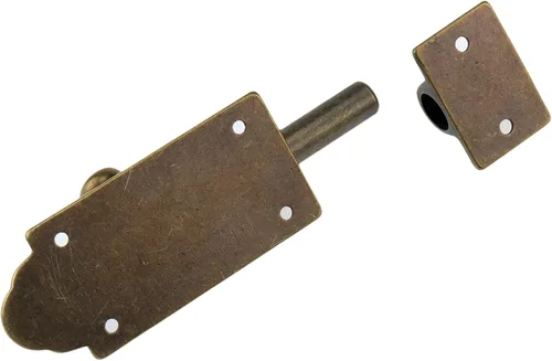 Miniatura 7 de Bronce latón antiguo barril cerrojo cerrojo 4 pulgadas cerradura deslizante seguridad deslizante con tornillos Hardware