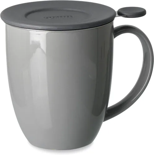 Miniatura 4 de FORLIFE Uni Brew-in-Mug con infusor de té y tapa, 16 onzas, color rojo