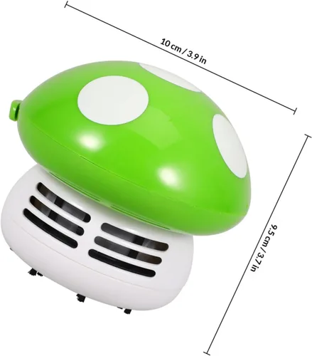 Miniatura 2 de Aspirador de escritorio de hongos Aspirador de escritorio Mini en forma de hongo Aspirador de polvo de mesa Aspirador de esquina portátil Pequeña