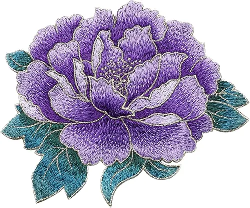 Miniatura 14 de 5 parches de flores coloridas, parches de loto para coser para planchar para ropa de bricolaje, jeans, costura Conjunto de loto