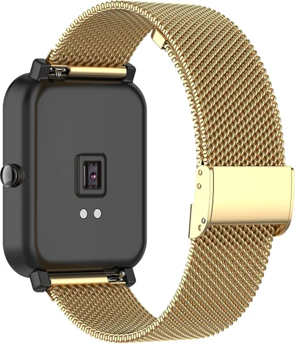 Miniatura 9 de Correa de malla metálica de acero inoxidable compatible con Amzhero IDW13/IDW16/IDW19/Runfit-2 correas de reloj para mujeres y hombres, correa