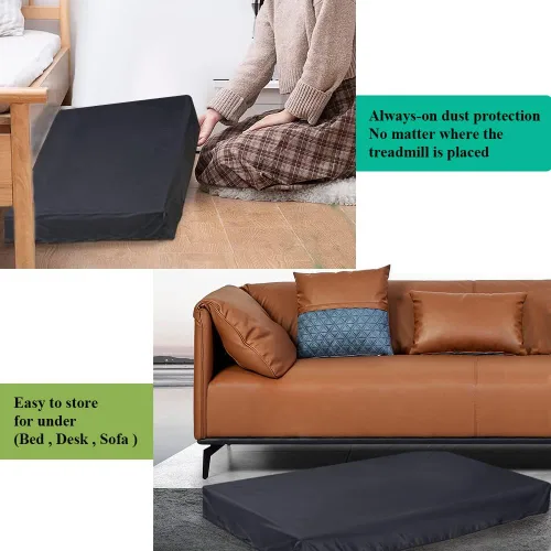 Miniatura 6 de Onlyme Cubierta impermeable para caminadora no plegable y debajo del escritorio, cubierta protectora para interiores y exteriores contra el polvo