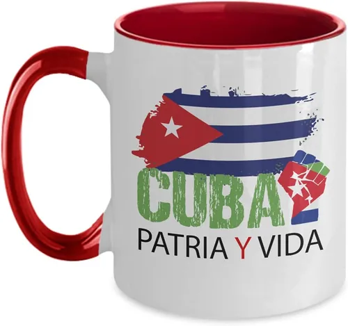 Miniatura 4 de Cafecito de Cuba Taza de café - Cuba Patria y Vida - Orgullo Cubano - Soy Cuba