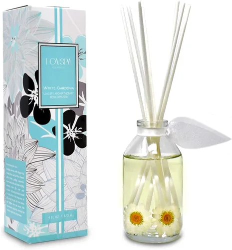 Miniatura 23 de Set de difusor de cañas, difusor de aceite perfumado con aroma a ámbar romántico y varillas, accesorios de fragancia para el hogar para decorar