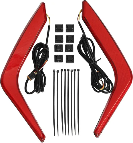 Miniatura 3 de TCT-MOTORPARTS Luces LED traseras de alforja para Honda Gold Wing 1800 GL1800 2018-2025 rojo (Red Lens)