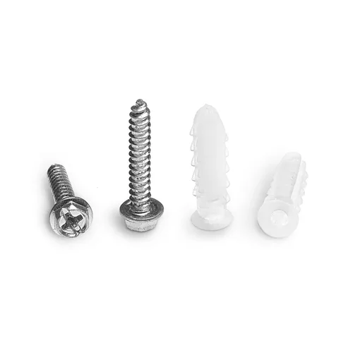 Miniatura 12 de Anclajes cónicos de plástico acanalado - para hormigón, estuco, ladrillo, paneles de yeso y similares - Kit de 10 anclajes