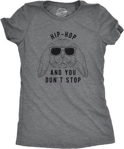 Camiseta de hip hop and you Dont Stop para mujer, divertido regalo de Pascua para adultos sarcástico, Gris jaspeado oscuro