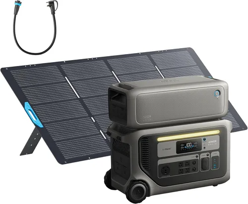 Miniatura 11 de Anker SOLIX Estación de energía portátil F3000 con 2 paneles solares de 400 W, 3,072 Wh, recarga de 6,000 W, ampliable a 24 kWh, generadores solares
