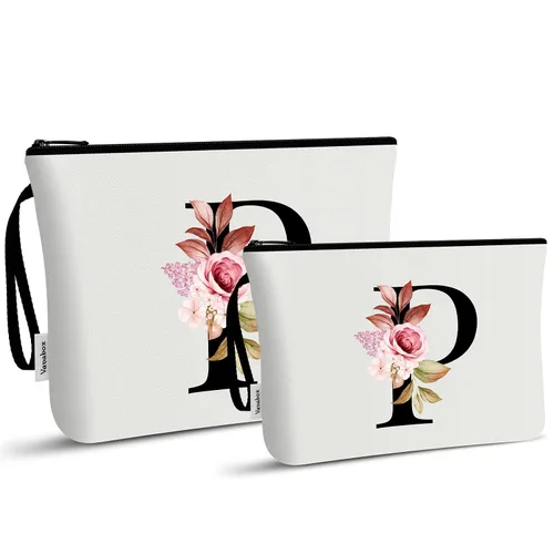 Miniatura 77 de Vavabox A-Z Bolsa de Maquillaje Personalizada, Regalos de Cumpleaños para Mujeres y Mamá, Regalos para la Mejor Amiga, Bolsa de Cosméticos