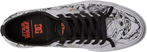 Miniatura 2 de DC X Star Wars The Mandalorian - Tenis de patinaje para hombre, BlancoNegro (Manual)