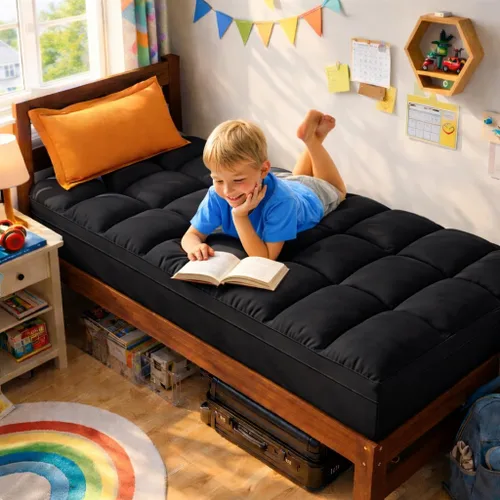 Miniatura 9 de ABENE – Cubrecolchón Twin XL para Alivio del Dolor de Espalda, Almohadilla de Colchón Extra Gruesa, Protector de Colchón Suave con Bolsillo Profundo